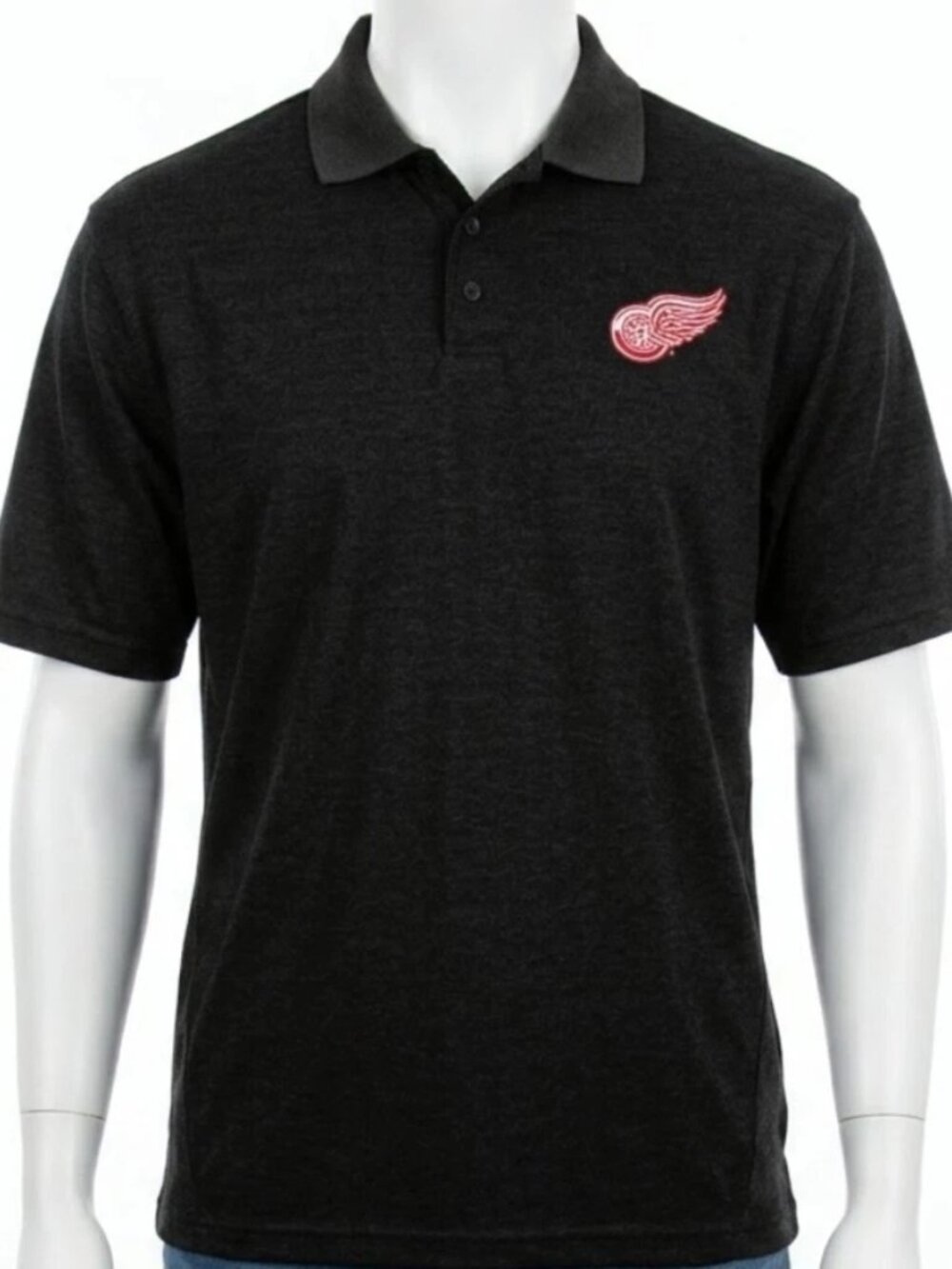 Reebok Men's Large Detroit Red Wings Polo Shirt NHL